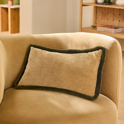 Huxley Cotton Velvet Cushion – Cinnamon