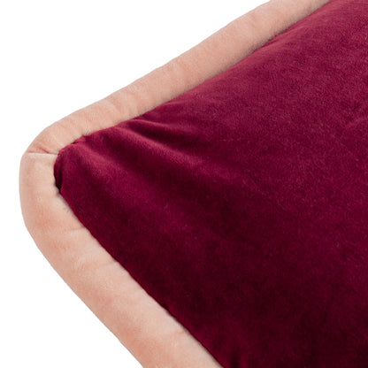 Huxley Cotton Velvet Cushion – Olive