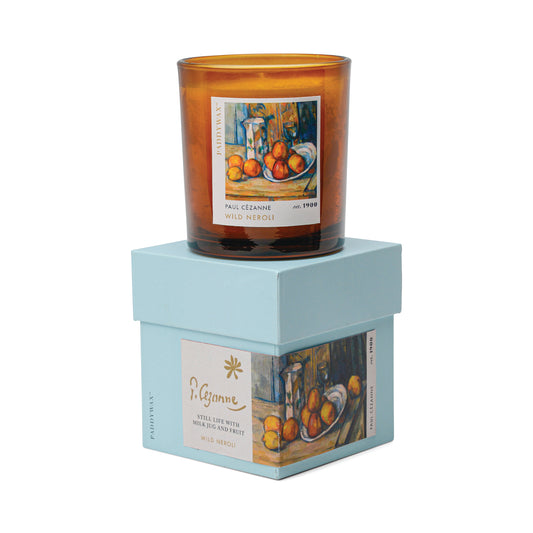 Cezanne 'Still Life with Milk Jug & Fruit' Glass Candle - Wild Neroli