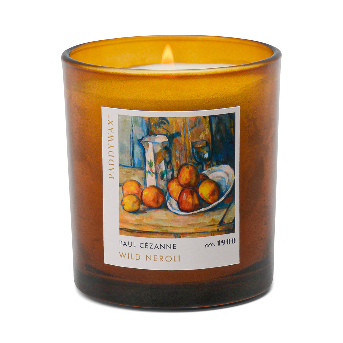 Cezanne 'Still Life with Milk Jug & Fruit' Glass Candle - Wild Neroli