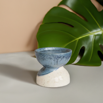 Ivyline Bowen Pillar Candle Dipped Blue - Small