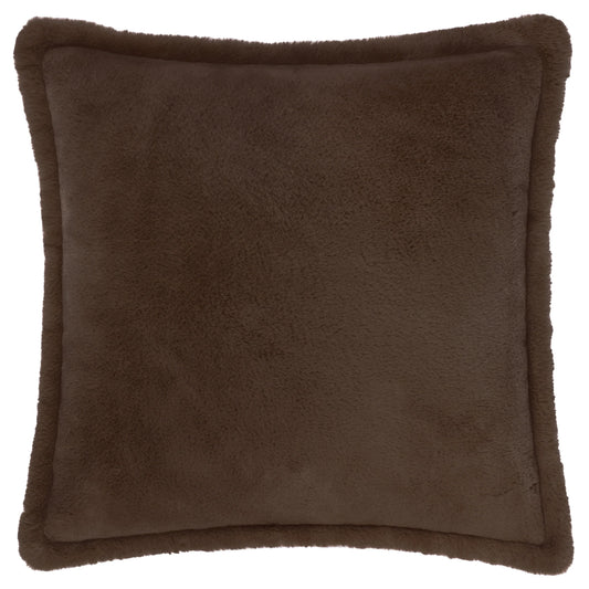 Kallu Faux Fur Cushion – Chocolate