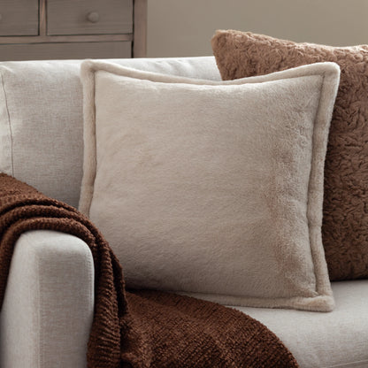 Kallu Faux Fur Cushion – Natural
