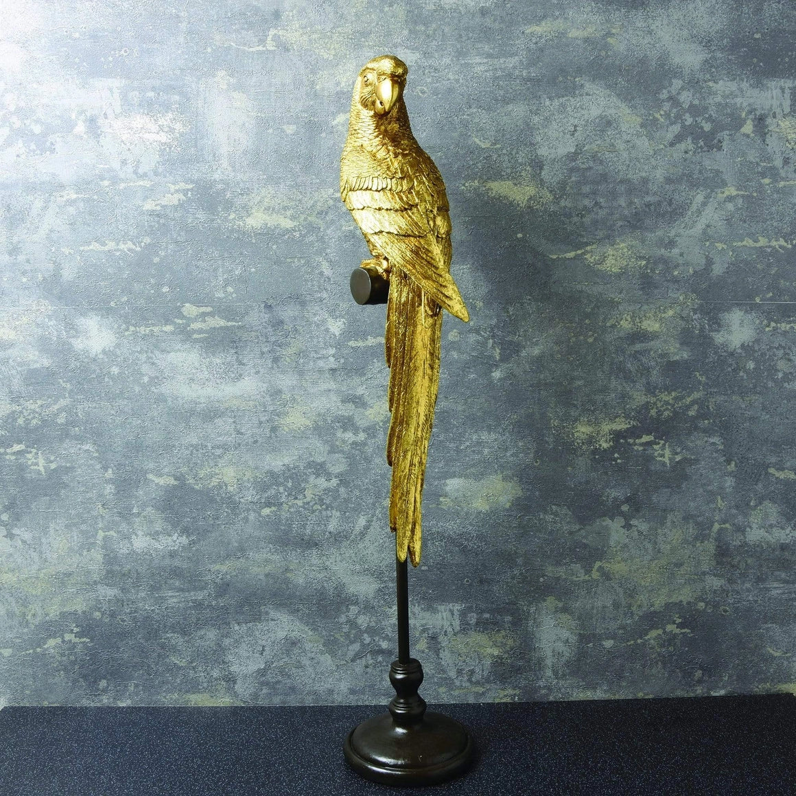 Large Gold Parrot On Stand