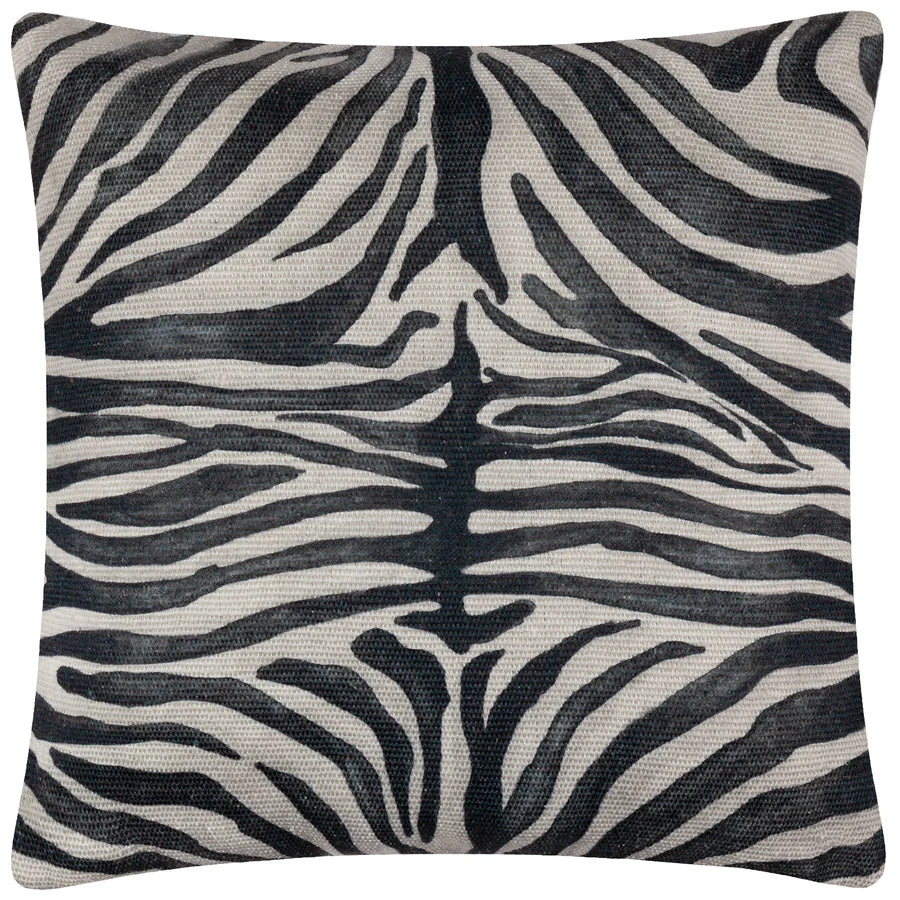 Zebra Print Woven Outdoor Cushion