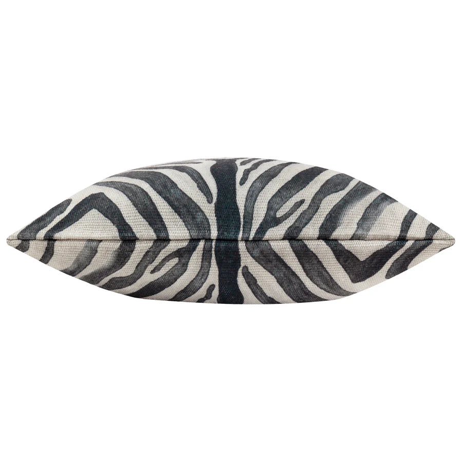 Zebra Print Woven Outdoor Cushion