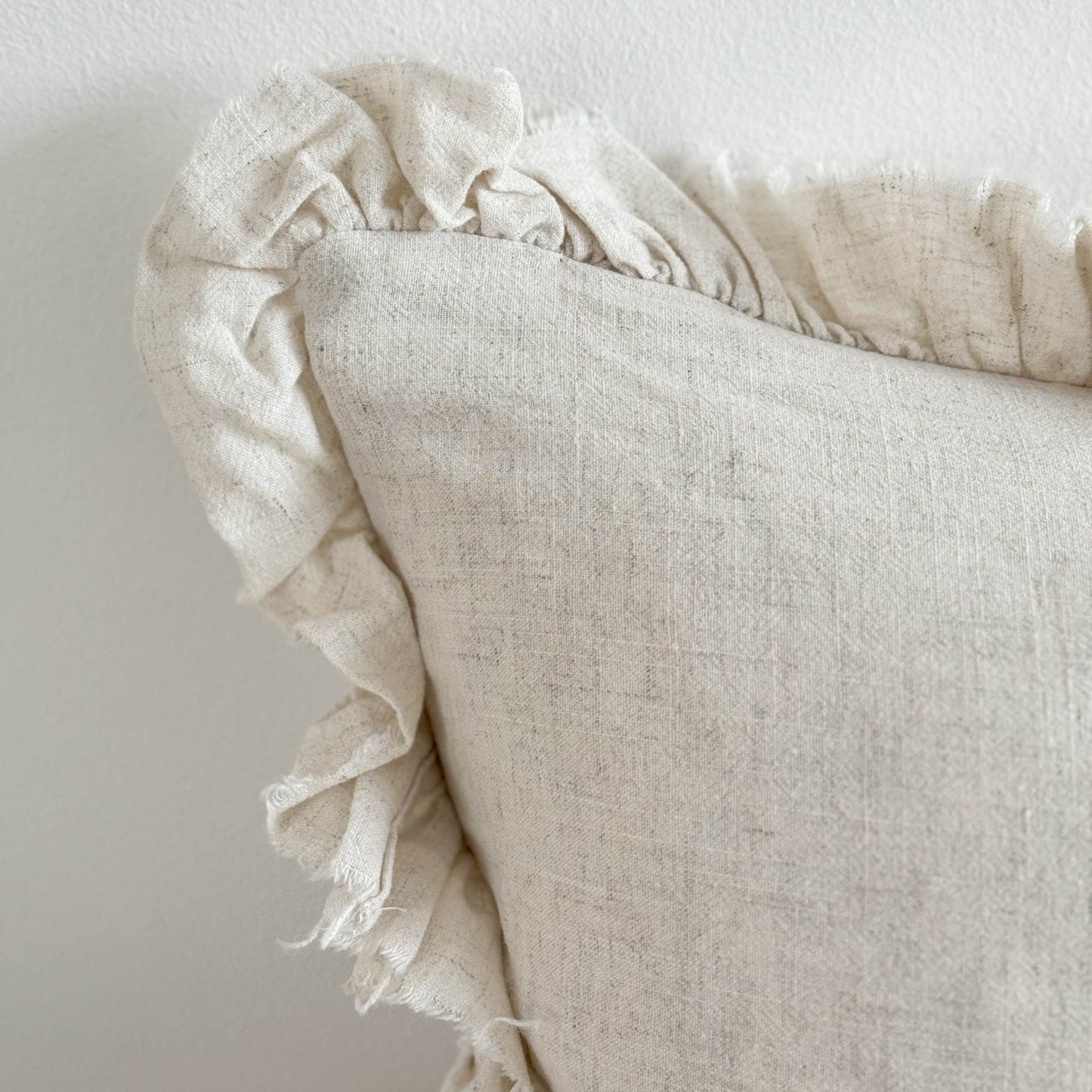 Linen Blend Long Rectangular Cushion - Sand