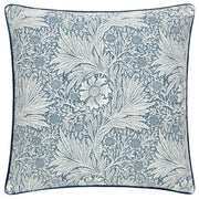 Marigold Piped Jacquard Cushion Indigo