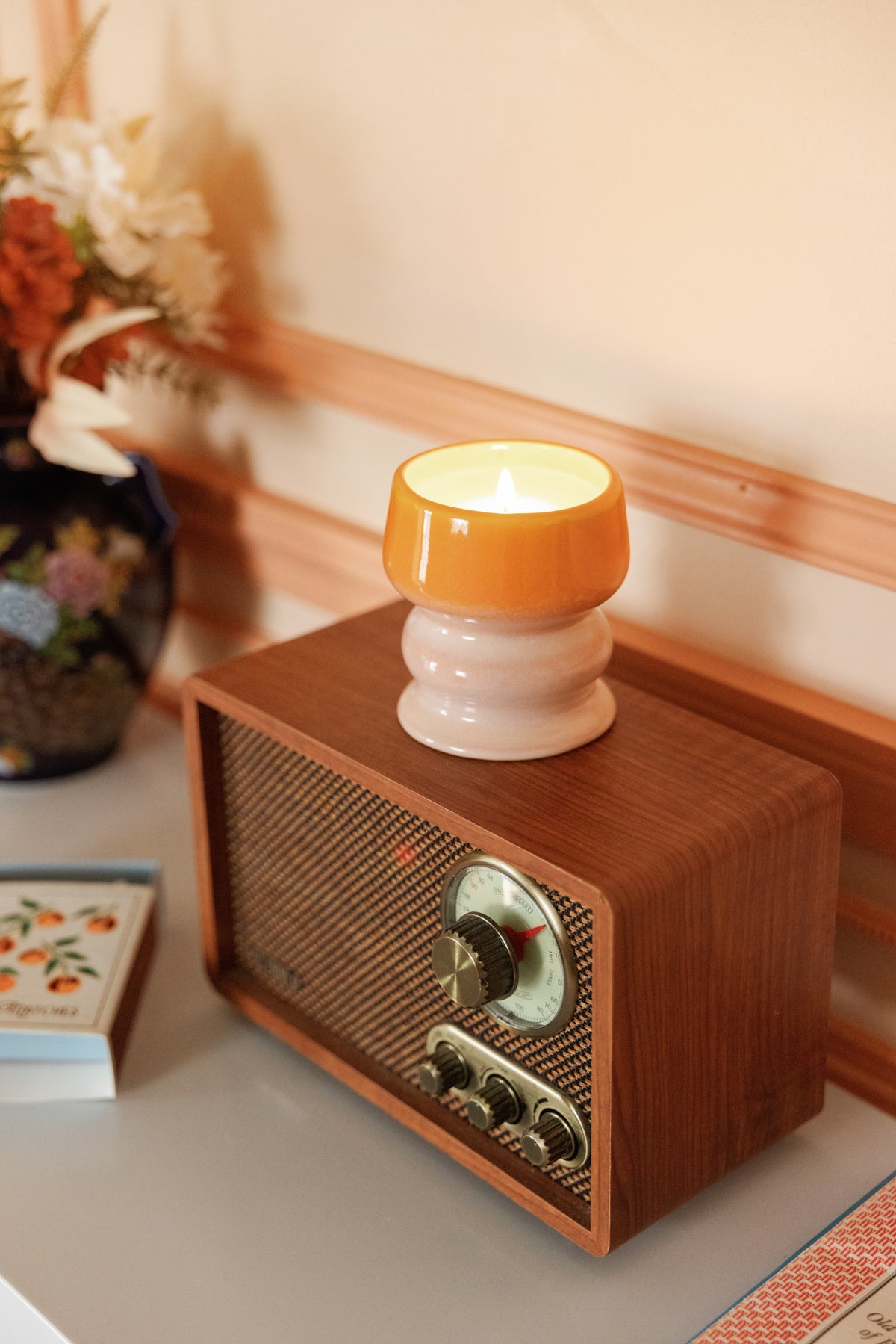 Melt Ombre Orange & Pink Ceramic Candle – Infrared Mango