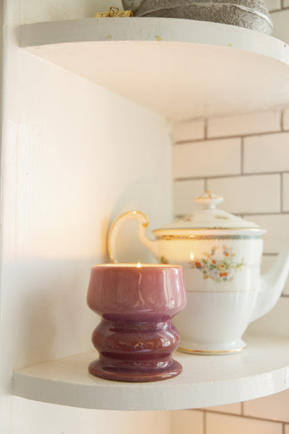 Melt Ombre Purple & Pink Ceramic Candle – Wild Fig & Cedar