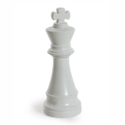 Matt White Large Ceramic King Chess Piece Ornament