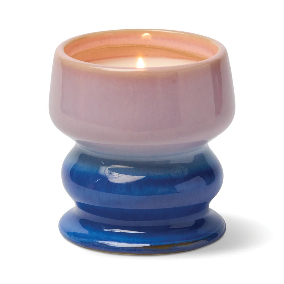 Melt Ombre Lilac & Blue Ceramic Candle – Teakwood & Jasmine