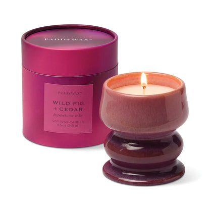 Melt Ombre Purple & Pink Ceramic Candle – Wild Fig & Cedar