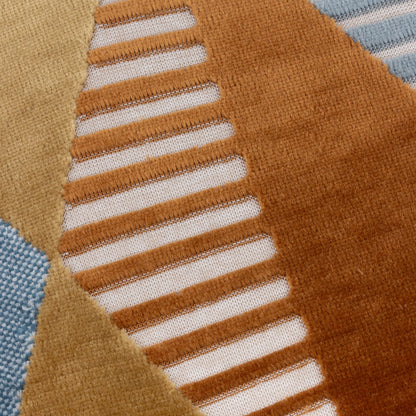 Ginger Metro Harlequin Velvet Cushion