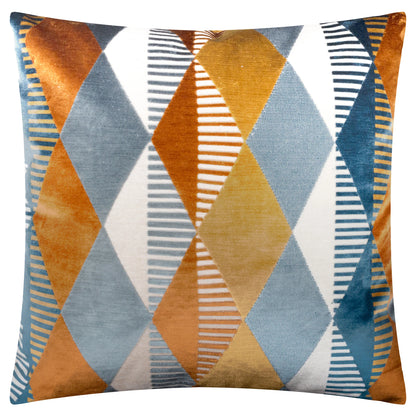 Ginger Metro Harlequin Velvet Cushion
