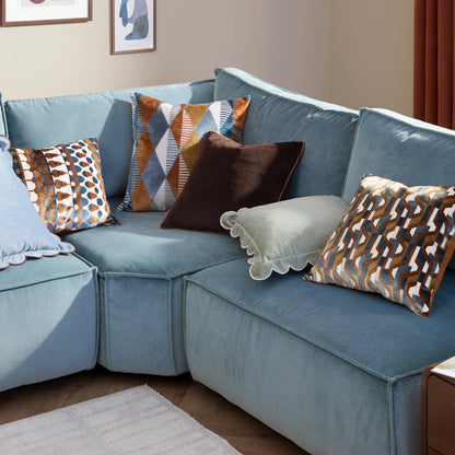 Ginger Metro Prism Velvet Cushion