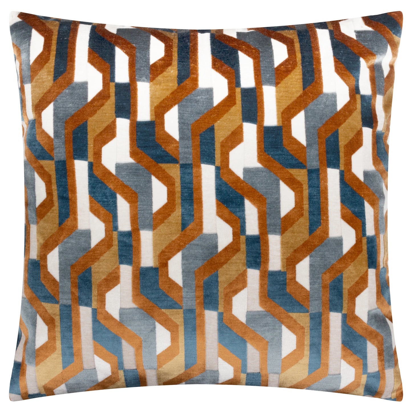 Ginger Metro Prism Velvet Cushion