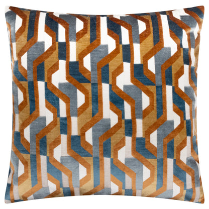 Ginger Metro Prism Velvet Cushion