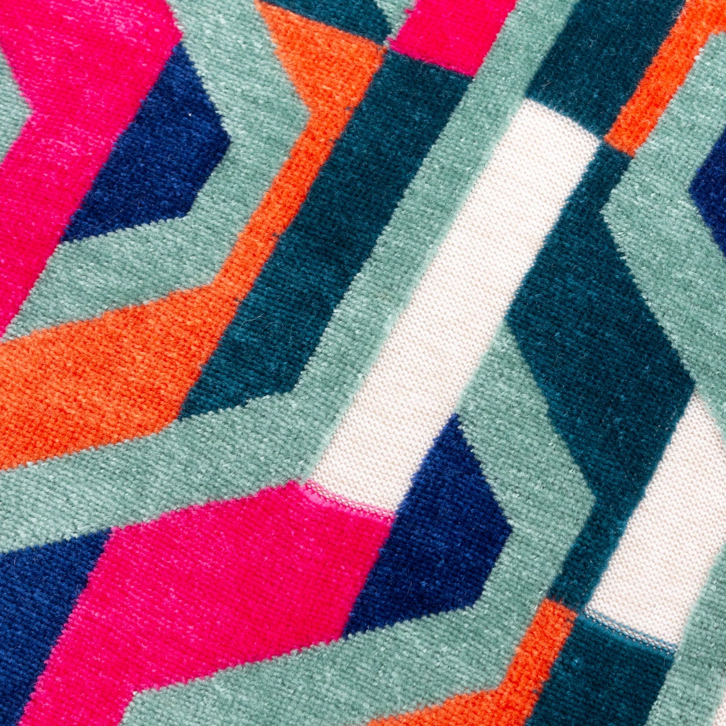 Pink Metro Prism Velvet Cushion