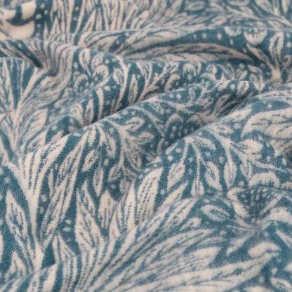Morris & Co. Marigold Jacquard Throw - Indigo