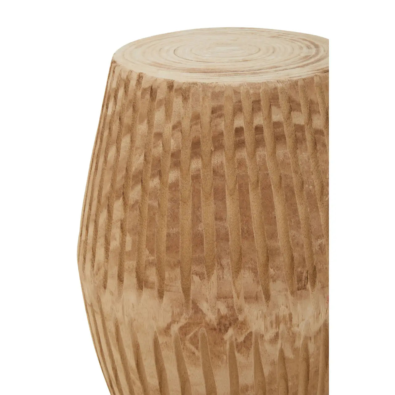 Natural Engraved Side Table