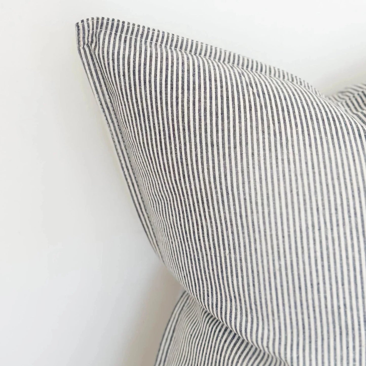 Navy Pinstripe Cushion