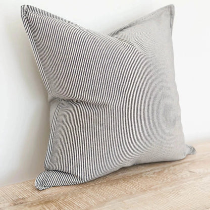 Navy Pinstripe Cushion