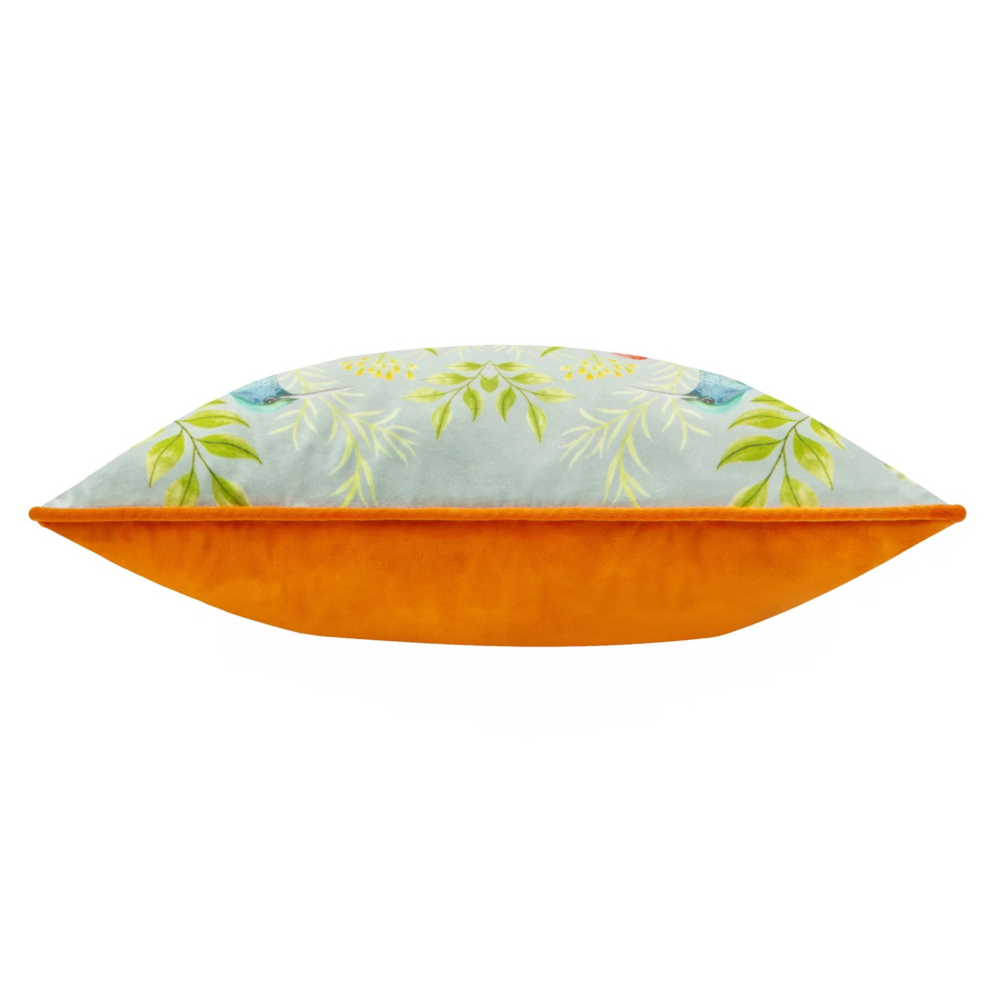 Nectar Garden Blossom Piped Velvet Cushion - Multicolour
