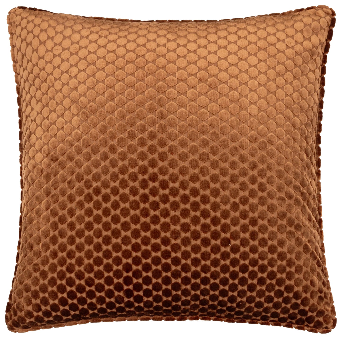 Neptune Copper Velvet Cushion