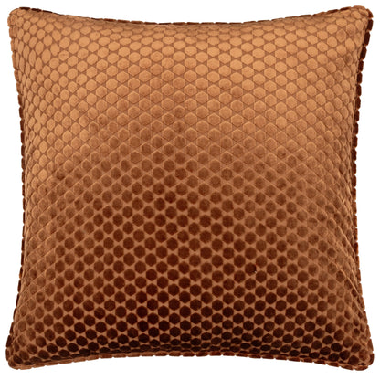 Neptune Copper Velvet Cushion