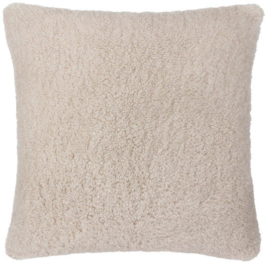 Olann Faux Shearling Cushion Natural