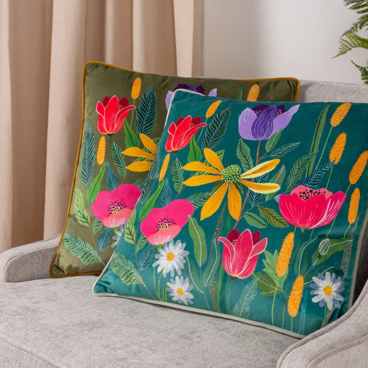 Olive House of Bloom Celandine Cushion