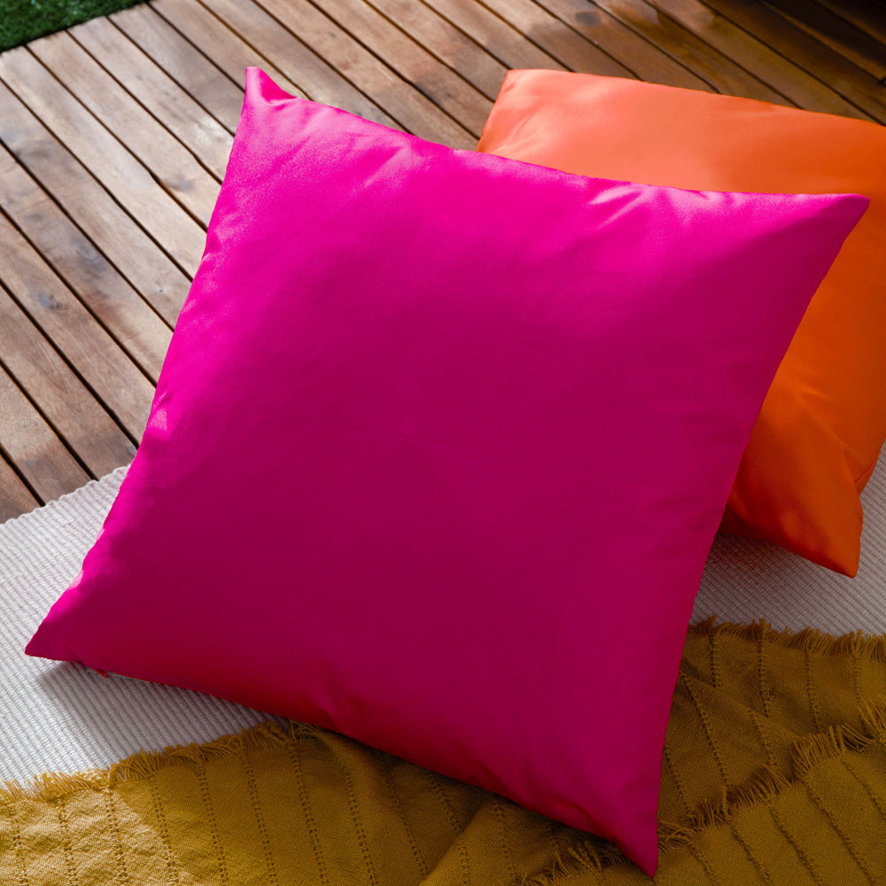 Small Plain Outdoor Cushion Pink