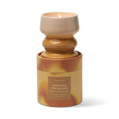Melt Ombre Sand & Stone Ceramic Candle – Smoked Pistachio
