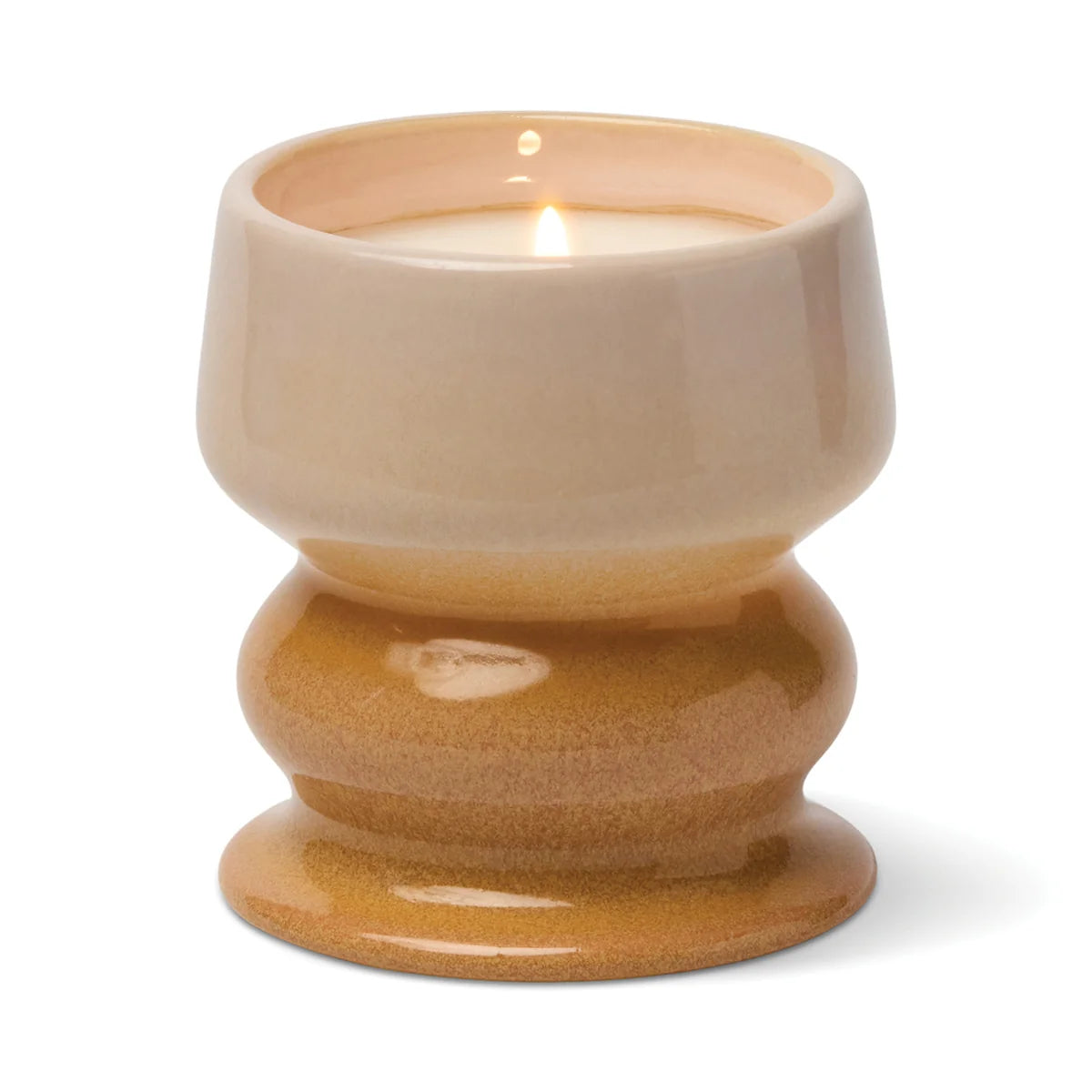 Melt Ombre Sand & Stone Ceramic Candle – Smoked Pistachio