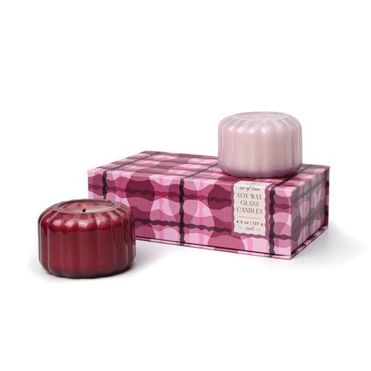 Ripple Berry Candle Gift Set - Rose & Merlot (Set of 2)