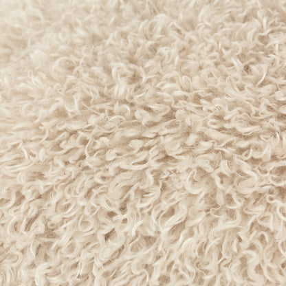 Rowan Faux Fur Shaggy Cushion - Natural