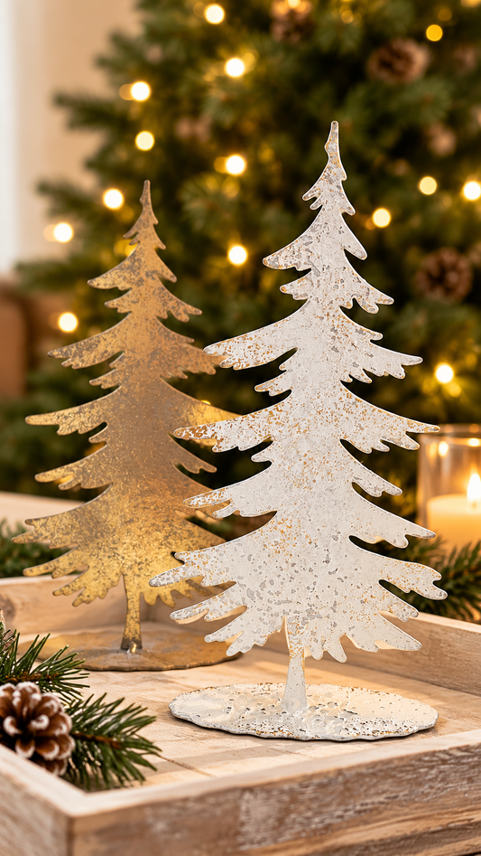Snowy Decorative Christmas Tree