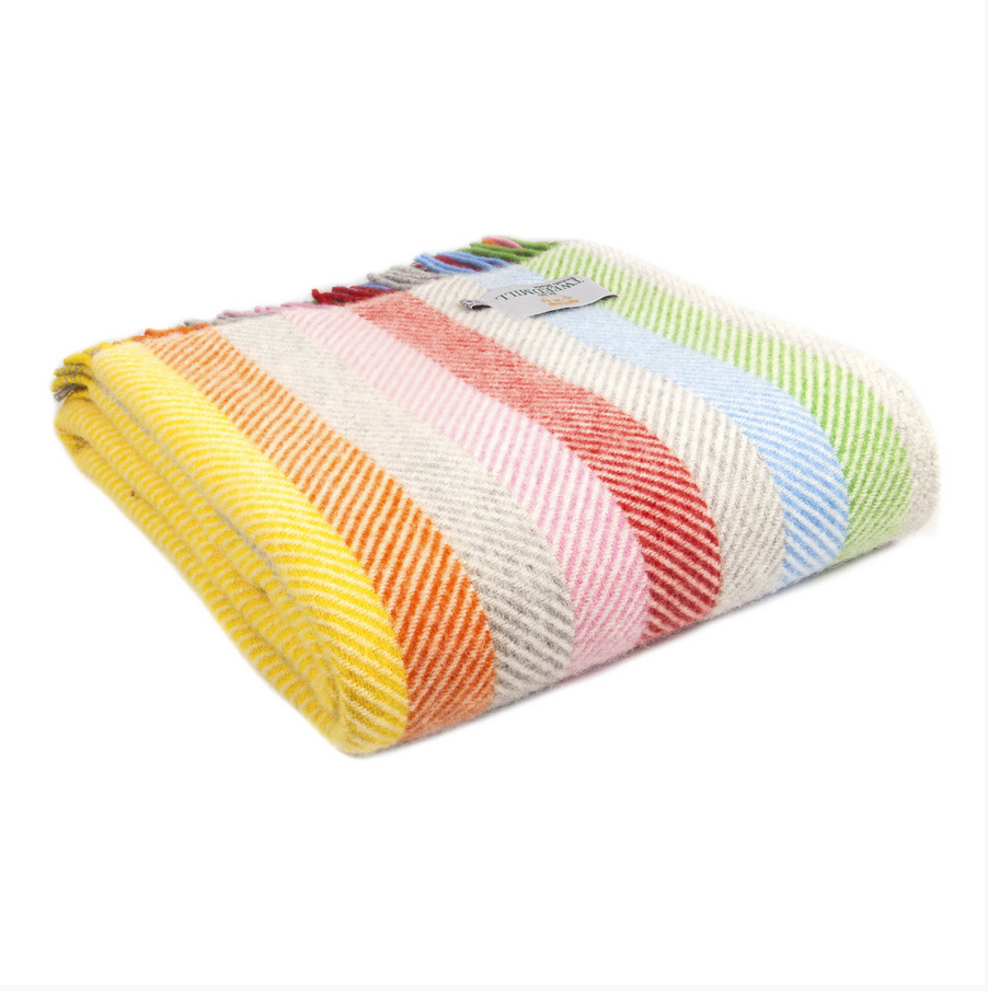 Tweedmill Rainbow Stripe Throw