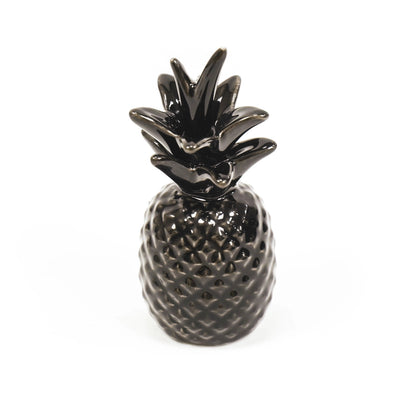 Small Ceramic Pineapple in Black