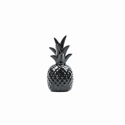 Small Ceramic Pineapple in Black