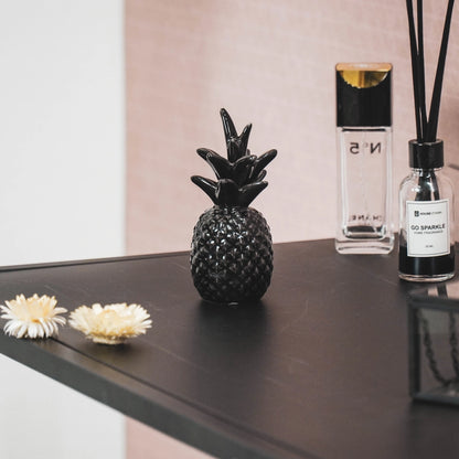 Small Ceramic Pineapple in Black