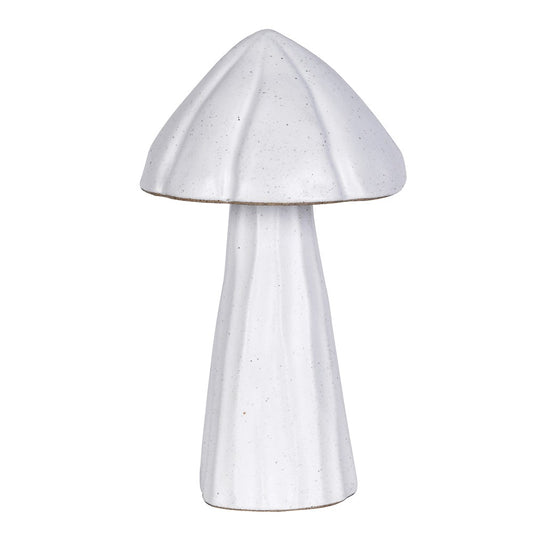 Small Matt White Speckled Mushroom