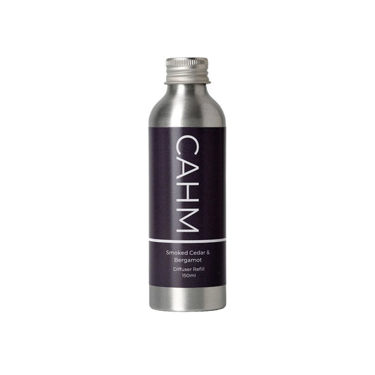 CAHM Smoked Cedar & Bergamot Luxury Reed Diffuser Refill 150ml