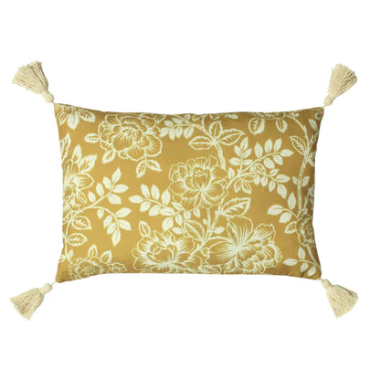 Somerton Floral Cushion in Honey