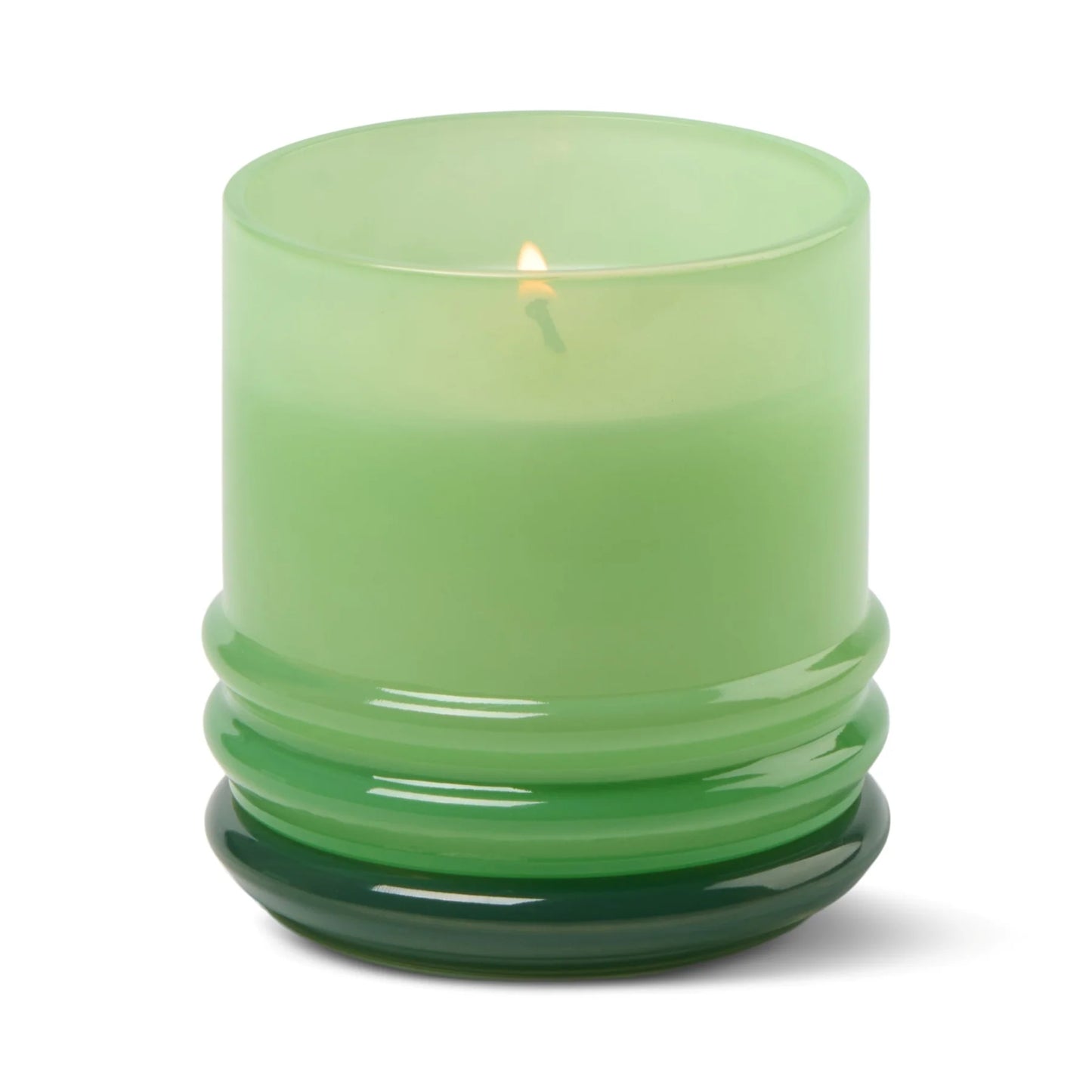 Stack Glass Candle Green and Dark Green - Minty Verde
