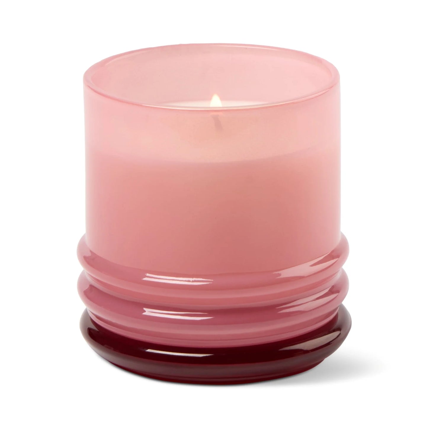 Stack Glass Candle Pink and Red - Saffron Rose