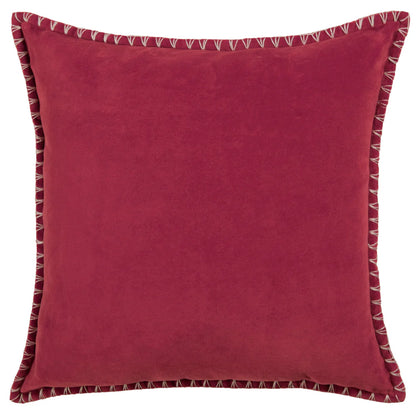 Voyage Maison Stitch Embroidered Feather Cushion - Pomegranate