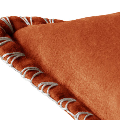 Voyage Maison Stitch Embroidered Feather Cushion - Sunset