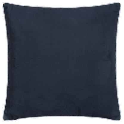 Morris & Co. Strawberry Thief Piped Outdoor Cushion Indigo